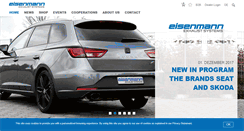 Desktop Screenshot of eisenmann-exhaust-systems.com